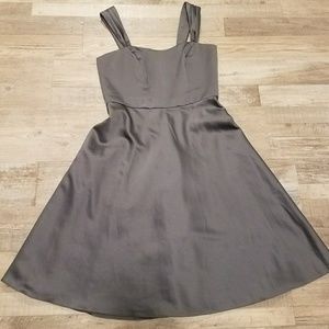 David's Bridal Satin Tea Length Dress
